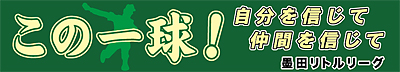 墨田リトルリーグ横断幕