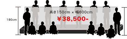 バスケットボール用のサイズイメージ